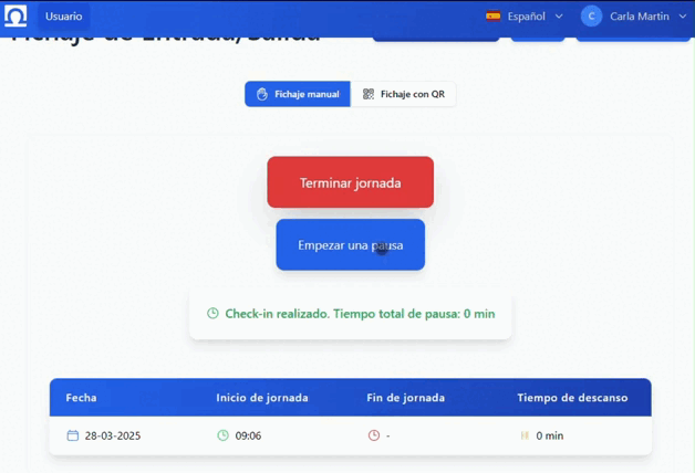 Control de tiempo inteligente